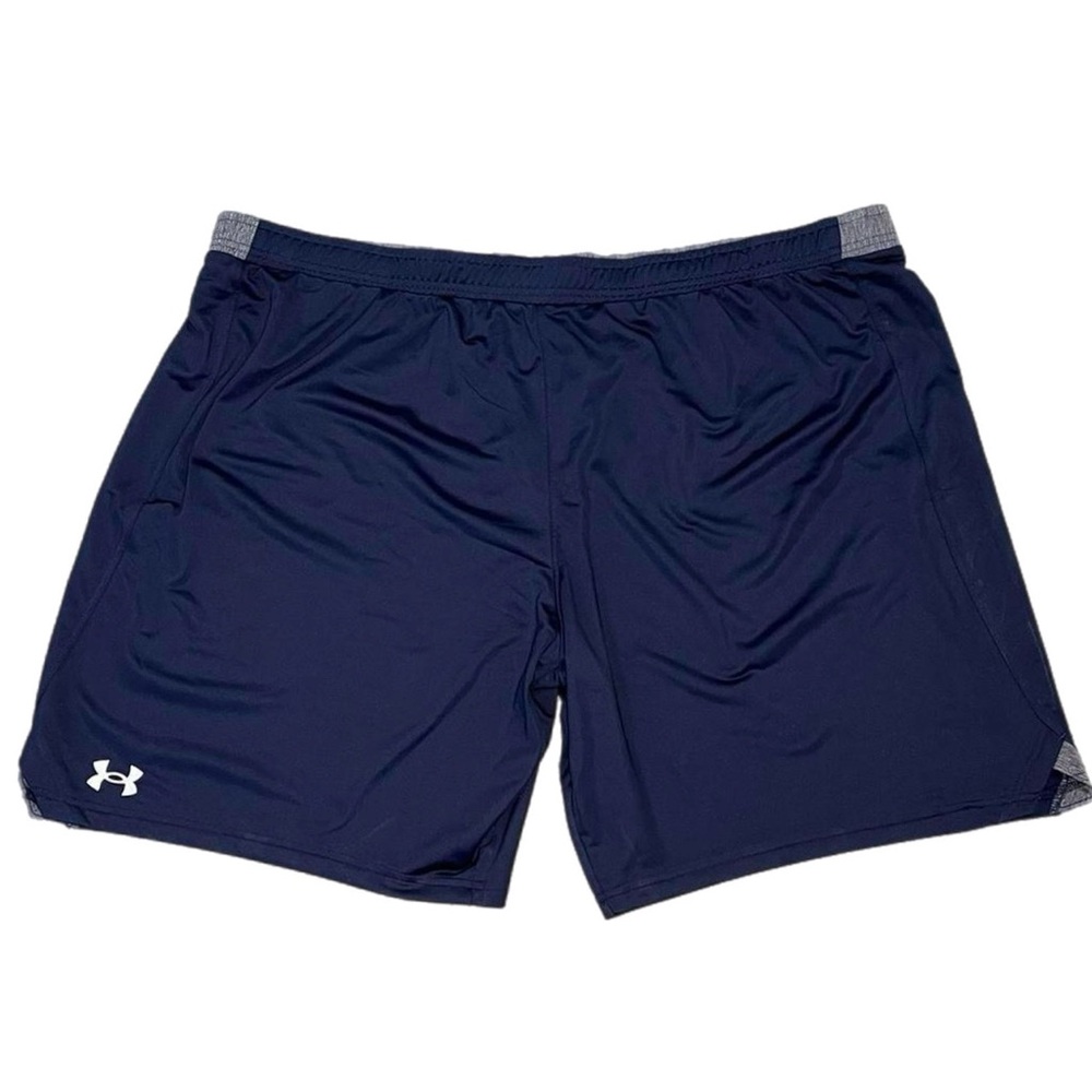 Men's Under‎ Armour Locker Room 9" Inseam Navy Blue Pocketed Athletic Shorts